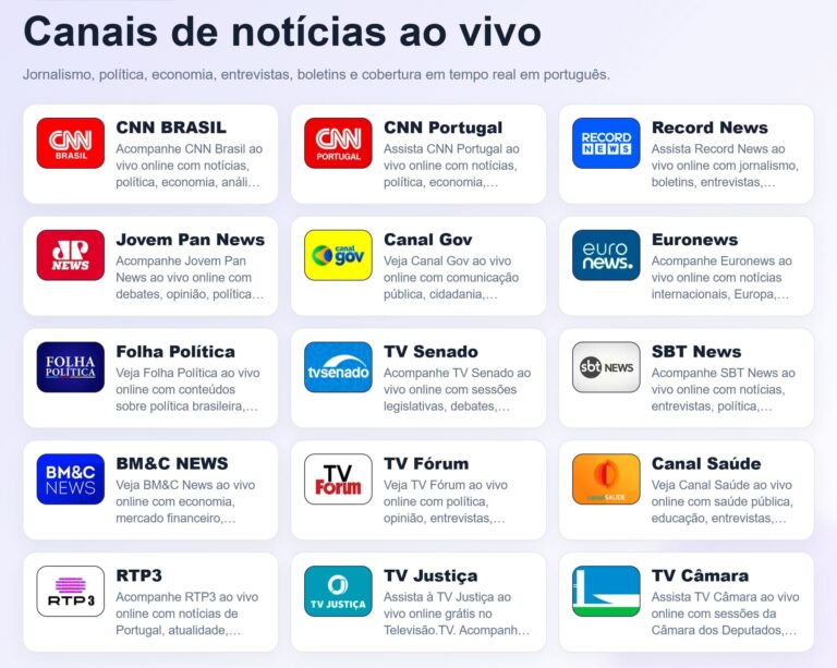 Televisao ao vivo na internet 2