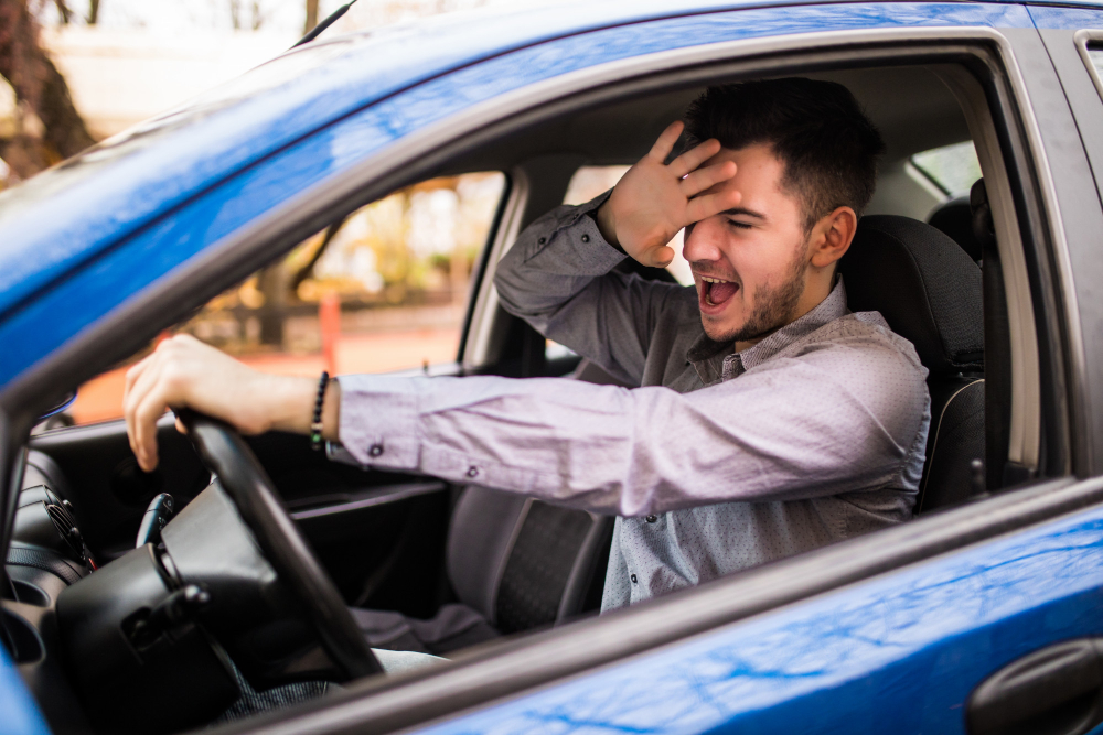 motorista cansado